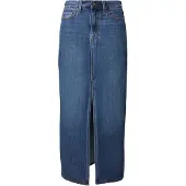 Levi's Saia 'Ankle Column Skirt' azul escuro