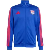 Adidas Casaco de treino 'Olympique Lyon DNA' azul / vermelho