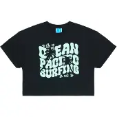 Ocean pacific Camisa 'Punta Mita' preto / branco