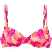 LASCANA Top de biquíni creme / laranja / rosa