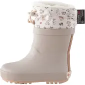 Next Bota de borracha cinzento claro / verde / branco