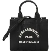 Karl Lagerfeld Malas de tiracolo 'Rue St-Guillaume' preto / branco