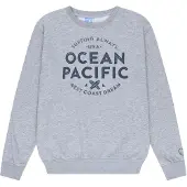 Ocean pacific Sweatshirt 'GUSH' marinho / cinzento