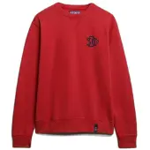 Superdry para homem. M2014491A Camisola do comerciante vermelha (L), Vermelho, Casual, Algodão