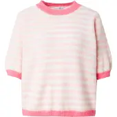 Hailys Pullover 'Hi44lda' rosa / cor-de-rosa / branco