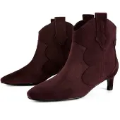 L37 HANDMADE SHOES Botas pelo tornozelo 'TEXAS WIND' borgonha
