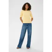 Kaffe Pullover 'KALizza' amarelo pastel / branco
