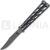 Bear & Son Balisong Damascus Steel