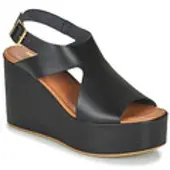 Sweet Lemon Sandálias de cunha IJOX mulheres - Preto - 41