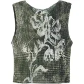 Desigual Camisa oliveira / branco