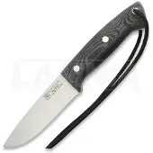 Joker Faca bushcraft Ranger, Black Canvas Micarta, Firesteel