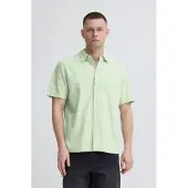 Blend Camisa ' BHAban Slub Linen Mix ' verde claro