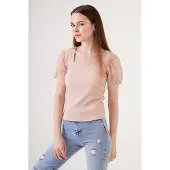 Big Dart Blusa castanho claro