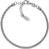 Amen Moderno Bracciale tennis in argento con zirconi BTNN16
