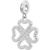 Rosato Ciondolo Argento Lucido Clover Storie Rz247R — Ciondolo