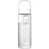 LifeStraw Go Polar White GO-650ML-WHT BPA-Free Plastic, garrafa de água com filtro de 2 fases, 650 ml