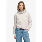 Superdry Casaco em moletão cinzento claro