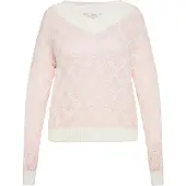 Usha Pullover rosa claro / branco
