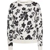 Usha Pullover preto / branco lã