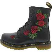 Dr. Martens Botim com fivela 'Vonda' verde / vermelho / preto
