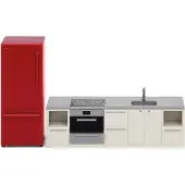 Lundby Jogo cinzento / vermelho / preto / branco