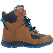 TROLLKIDS Bota de neve 'Hafjell' marinho / caramelo