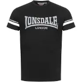 Lonsdale Camisa 'Creich' cinzento / preto / branco