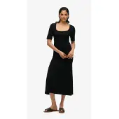 Superdry Vestido De Manga Curta Sqr Neck