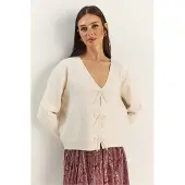 Bianco Lucci Casaco de malha 'Strickjacken' creme