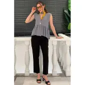Big Dart Blusa 'Blusen' cinzento