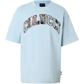 Carlo colucci Camisa 'College Logo' azul claro