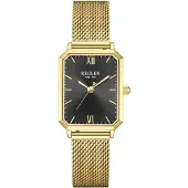 Régler Relógios analógicos 'Élégance Mesh Gold - Black' ouro / preto