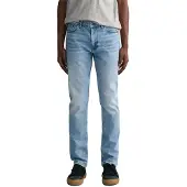 Gant para homem. 1000260 Calças de ganga de corte justo azuis (40/34), Azul, Casual, Algodão, Denim, Sustentável
