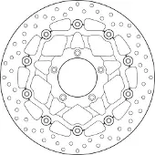 Brembo Disco De Freio Dianteiro Flutuante 78b40889