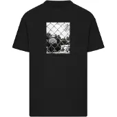 Mister tee Camisa 'Not Just A Game' cinzento / preto / branco