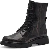 Tamaris Botim com fivela 'Stiefel Damen 1-25918-43-360 Textil in schwarz' preto
