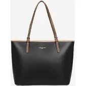LANCASTER PARIS Shopper 'L Smooth' preto