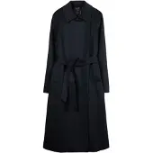 GOBI Cashmere Sobretudo meia-estação 'Cashmere Wrap Coat with Belt' preto