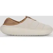 Crocs Tamancos Classic Sueded Moc mulheres - Bege - 46 / 47