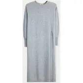 GOBI Cashmere Vestido de malha 'Side-Slit Maxi Dress' cinzento