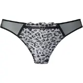 LASCANA Tanga cinzento claro / preto / branco