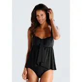 LASCANA Vestido de fato de banho preto