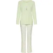 LASCANA Pijama estuque / verde / verde pastel / lavanda