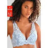 Petite fleur Soutien creme / azul céu
