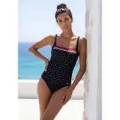 LASCANA Fato de banho modelador vermelho fogo / preto