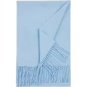 GOBI Cashmere Cachecóis 'Unisex Cashmere Fringed Scarf' azul claro