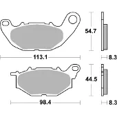 SBS Pastilhas De Freio Sinterizadas Racing Hi-tech 931rst