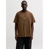 Jack & Jones Camisa 'JJESoho' chocolate / branco