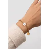 Purelei Pulseira 'Flourish' ouro / transparente