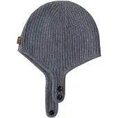 GOBI Cashmere Gorros 'Knitted Aviator Cap' cinzento